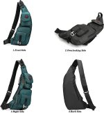 Nicgid Sling Bag Chest Shoulder Backpack Fanny Pack Crossbody Bags for Men - Image 2